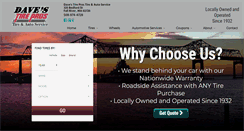 Desktop Screenshot of davestireandauto.com